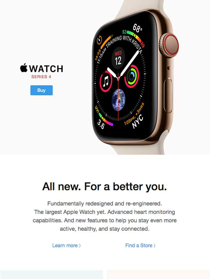 image of apple watch series 5 html email